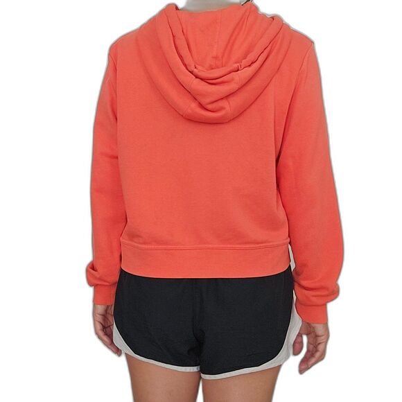 NIKE Hoodie Girls LARGE or Womens SMALL Dark Orange Peach Swoosh Logo - Picture 7 of 12
